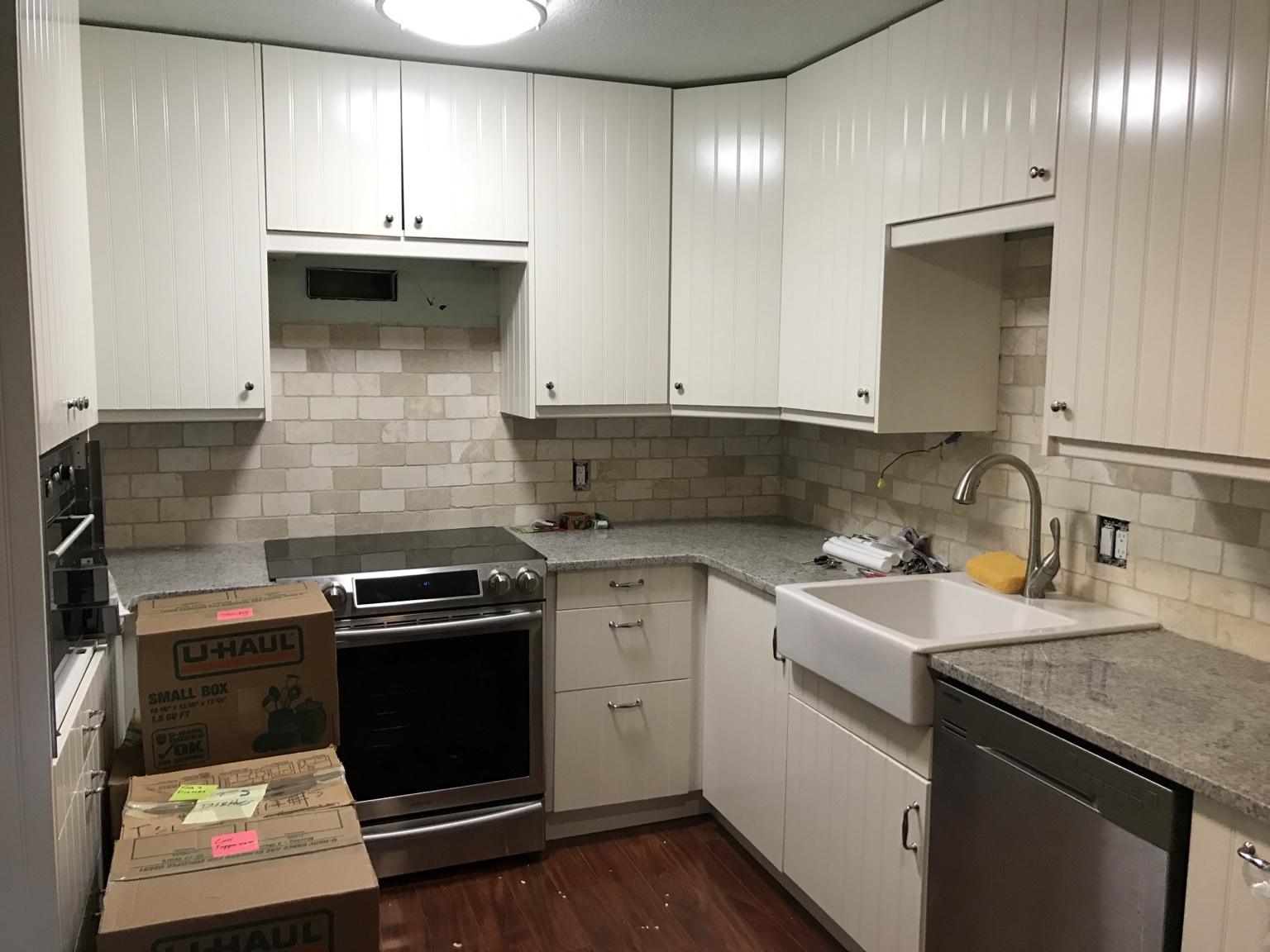 Bright cabinet refinishing